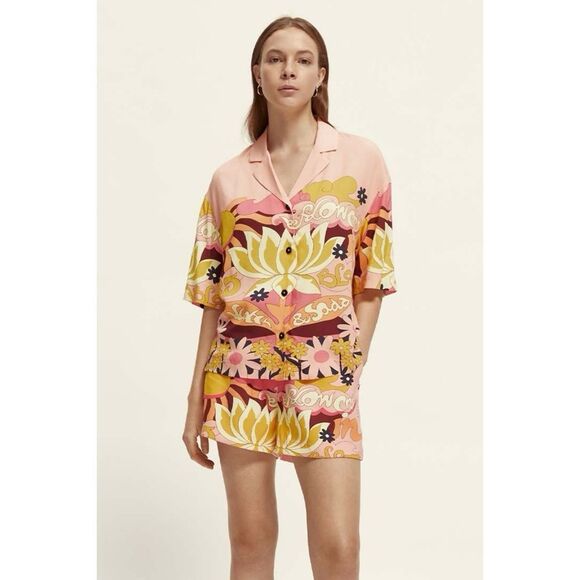 Free People x Scotch & Soda Camp Place Printed Shirt - Picture 5 of 7